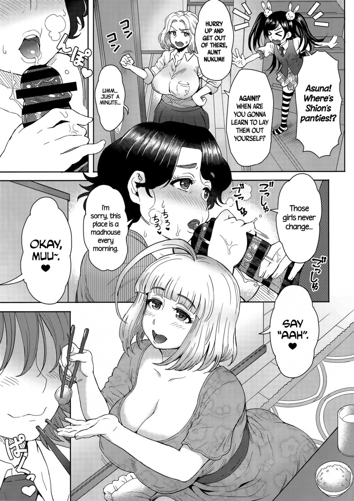 Hentai Manga Comic-My Daily Life Relieving My Sexual Urges in the Ashitaba Family Household-Read-4